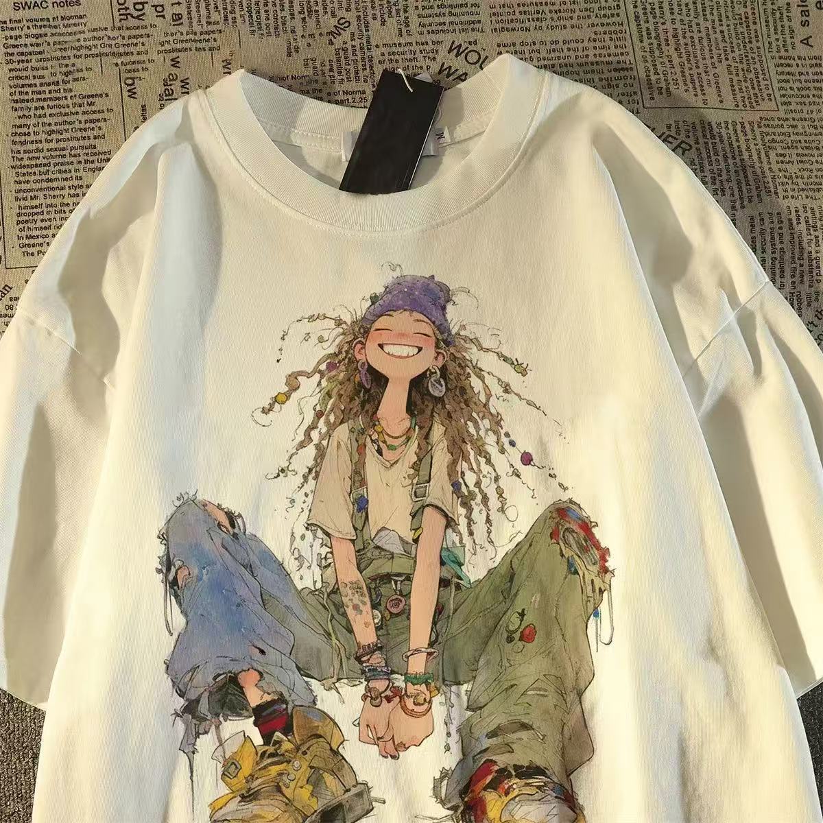 Pure Cotton Fashion T-Shirt: Puppy and Character Prints — Comfortable and Exquisite