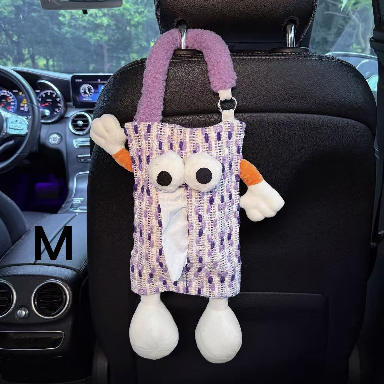 Creative Car Tissue Box — Cute Hanging Tissue Pouch for the Car Interior