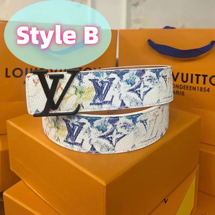 Classic letter men's belt, presented in an elegant gift box.