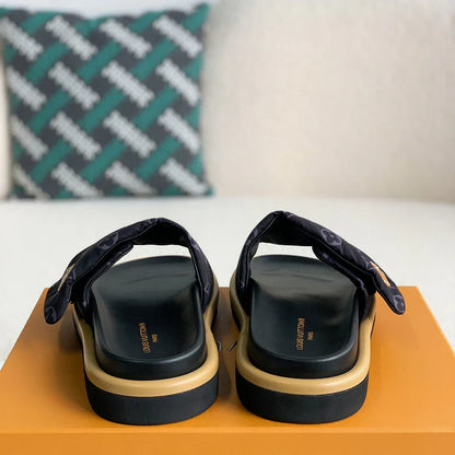 Unisex Letter-Print Slides