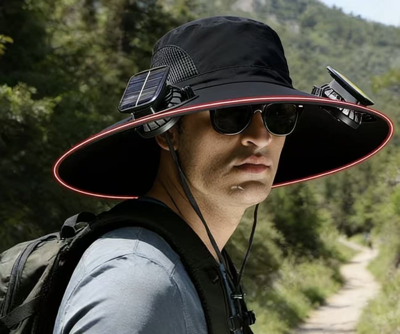 Solar-Powered Charging Fan Sun Hat — Sun Protection & Breathable