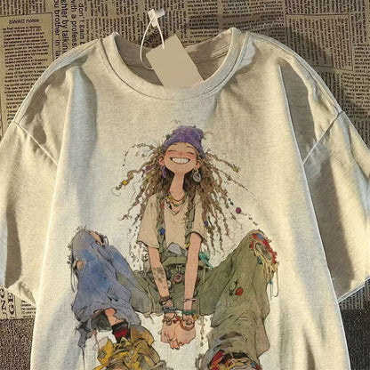 Pure Cotton Fashion T-Shirt: Puppy and Character Prints — Comfortable and Exquisite
