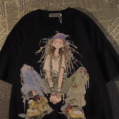 Pure Cotton Fashion T-Shirt: Puppy and Character Prints — Comfortable and Exquisite