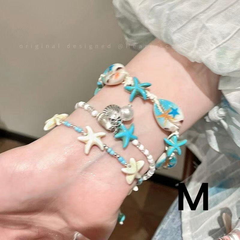 Colorful Beaded Double-Layer Bracelet — Multi-Element "Dopamine" Style