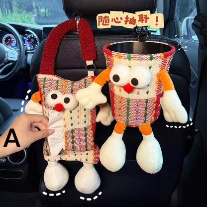 Creative Car Tissue Box — Cute Hanging Tissue Pouch for the Car Interior