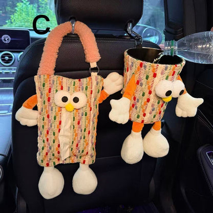 Creative Car Tissue Box — Cute Hanging Tissue Pouch for the Car Interior