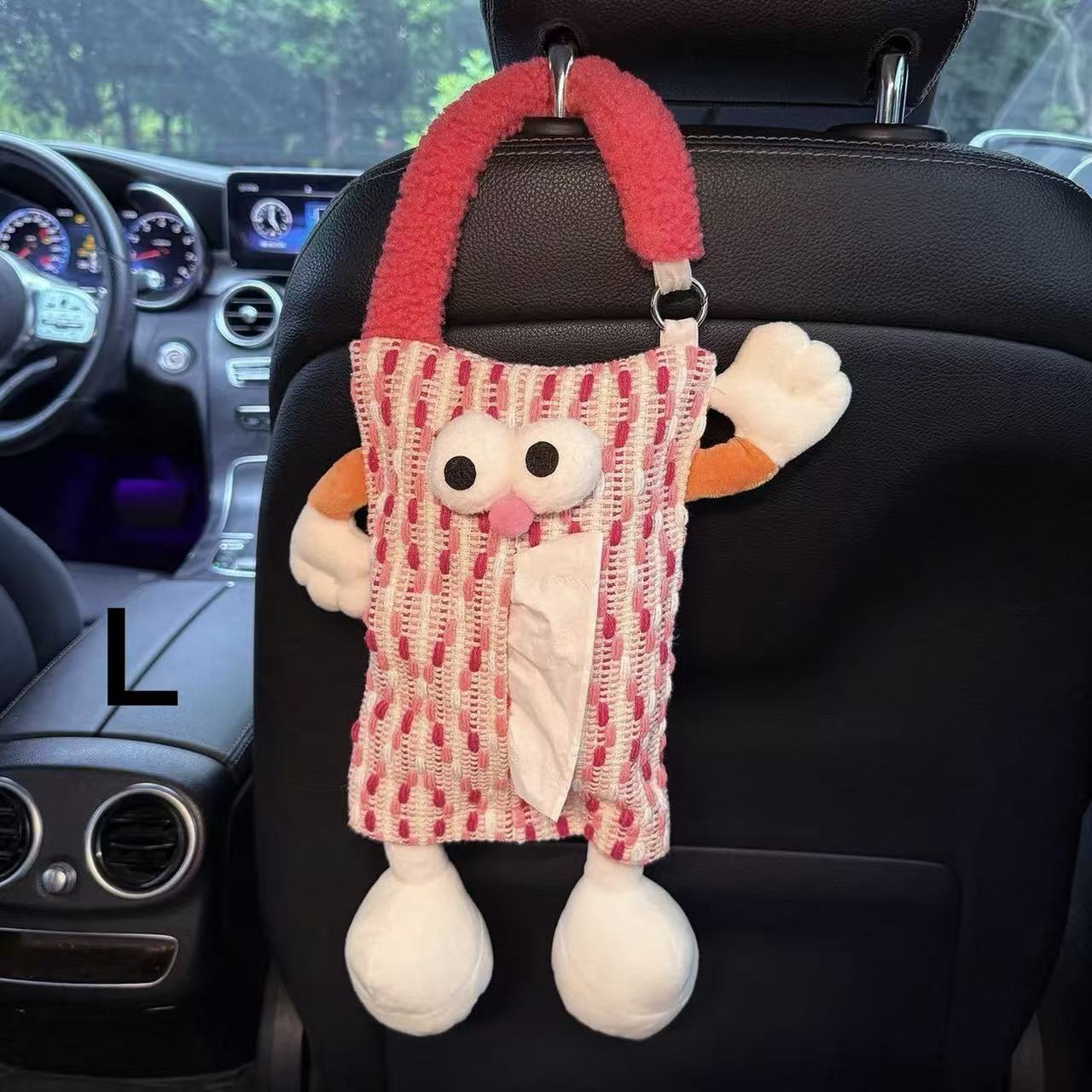 Creative Car Tissue Box — Cute Hanging Tissue Pouch for the Car Interior