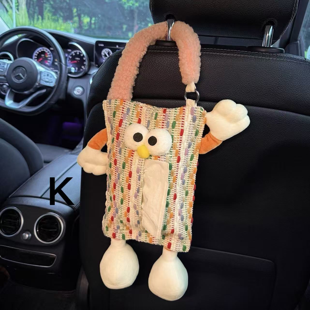 Creative Car Tissue Box — Cute Hanging Tissue Pouch for the Car Interior