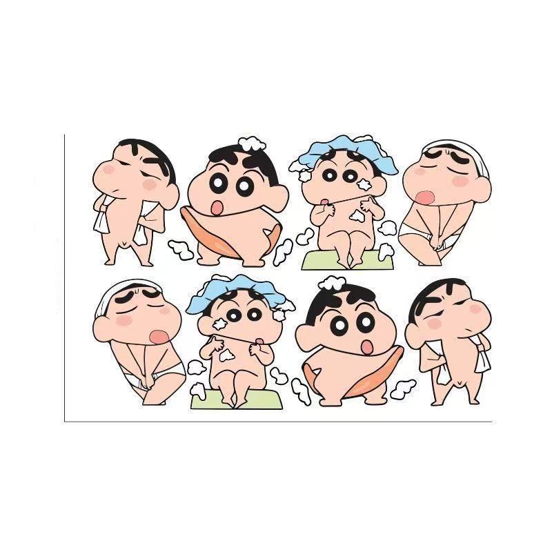 Bathroom / Room / Desktop — Cartoon DIY Stickers: Creative Handcrafted Designs