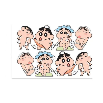 Bathroom / Room / Desktop — Cartoon DIY Stickers: Creative Handcrafted Designs