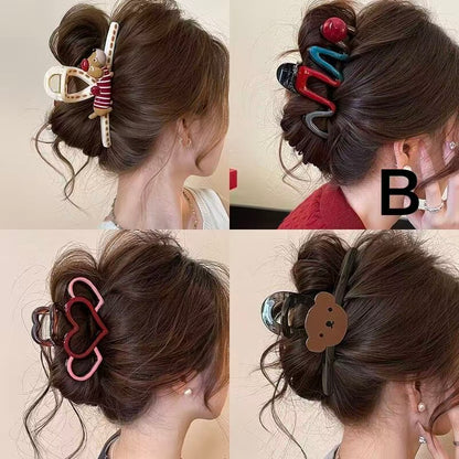 Cartoon Back-of-Head Claw Clip