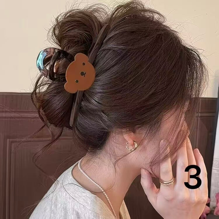 Cartoon Back-of-Head Claw Clip