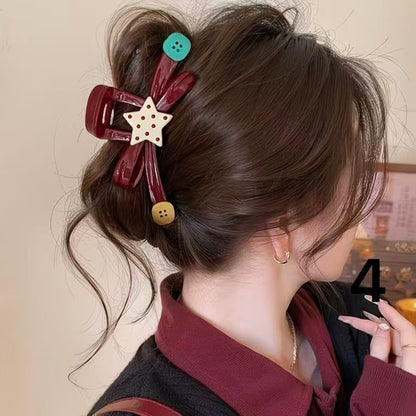 Cartoon Back-of-Head Claw Clip