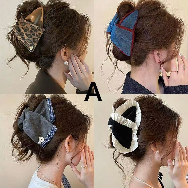 Korean-Style Retro Triangle Hair Claw Clip