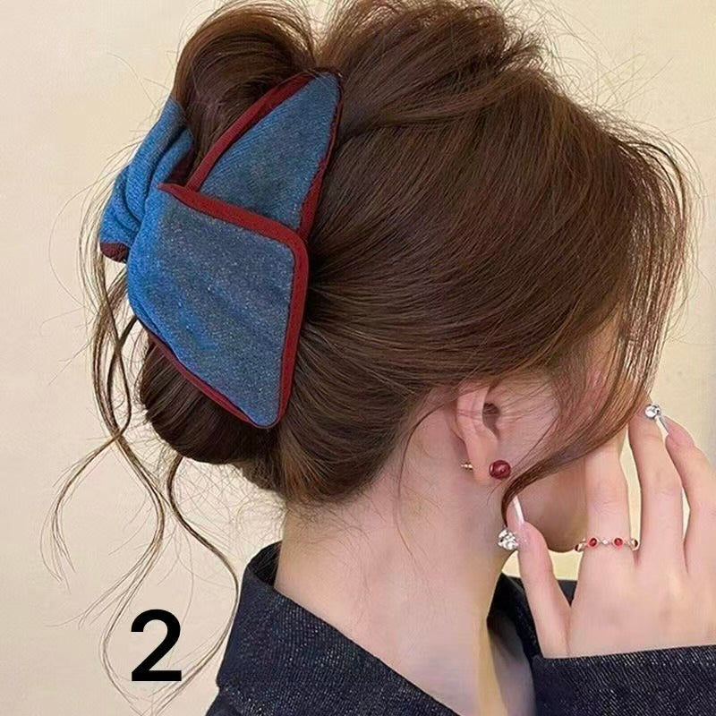 Korean-Style Retro Triangle Hair Claw Clip