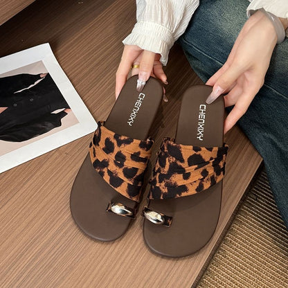 Light Luxury Ruched Slide Sandals