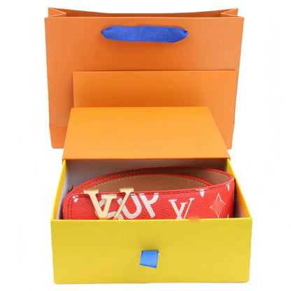 Classic Letter Buckle Men's Belt, Delivery within 5 to 8 days There is a gift box.