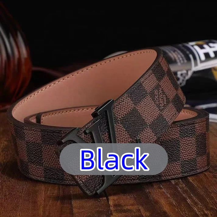 Men's Classic High-Quality Belt with Lettering — Delivered to Your Door in 3–5 Days