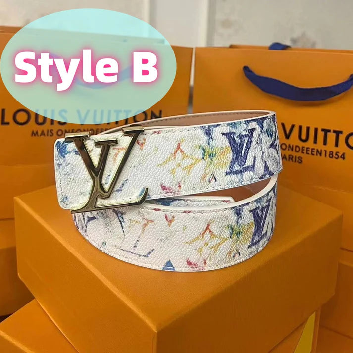 Classic letter men's belt, presented in an elegant gift box.