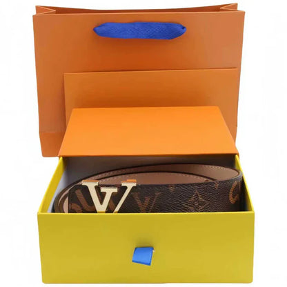 Classic Letter Buckle Men's Belt, Delivery within 5 to 8 days There is a gift box.
