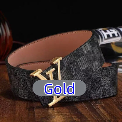 Men's Classic High-Quality Belt with Lettering — Delivered to Your Door in 3–5 Days