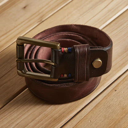 New Trend Genuine Leather Belt for Men, Casual Sports Cowhide Belt