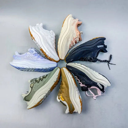 Comfortable, wide-fit casual shoes suitable for travel, shopping, and work.