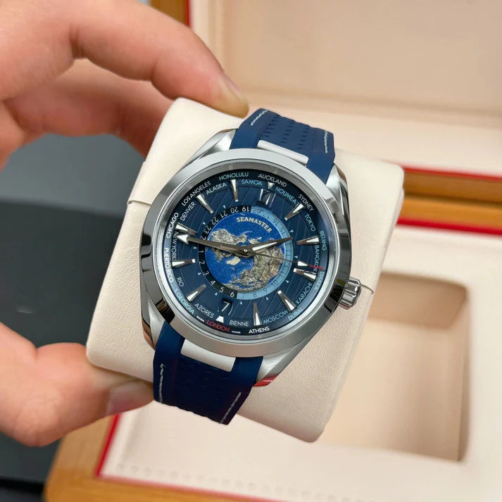 Seamaster World Time Earth Dial Automatic Men's Watch